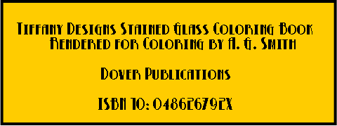 Tiffany Designs Stained Glass Coloring Book Tiffany Designs Stained Glass Coloring Book