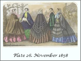 80 Godey's Full-Color Fashion Plates:1838-1880