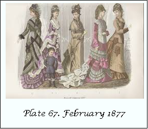 80 Godey's Full-Color Fashion Plates:1838-1880